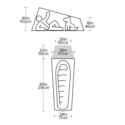 Big Agnes Fly Creek HV UL1 Bikepack Solution Dye 1-Mannatält