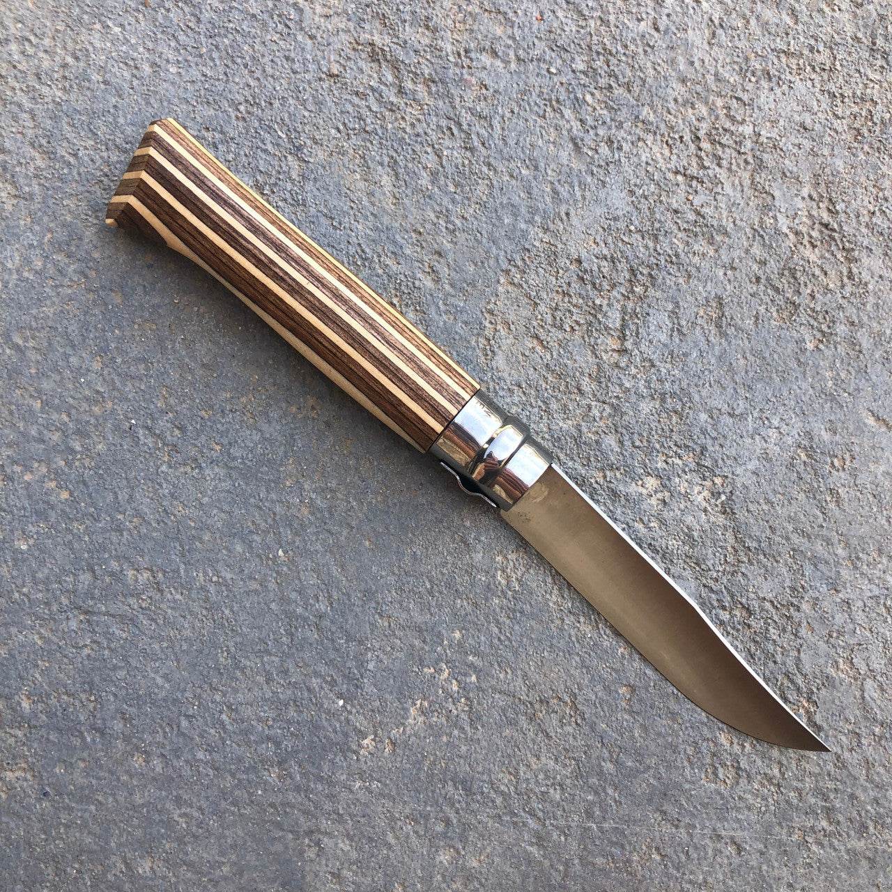 Opinel N08 Laminated Birch Brown - NatureLife