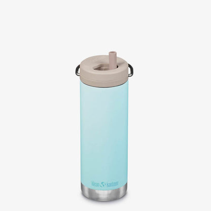 Klean Kanteen TKWide Isolerad 473ml (Twist Cap) Vattenflaska Blue Tint - NatureLife