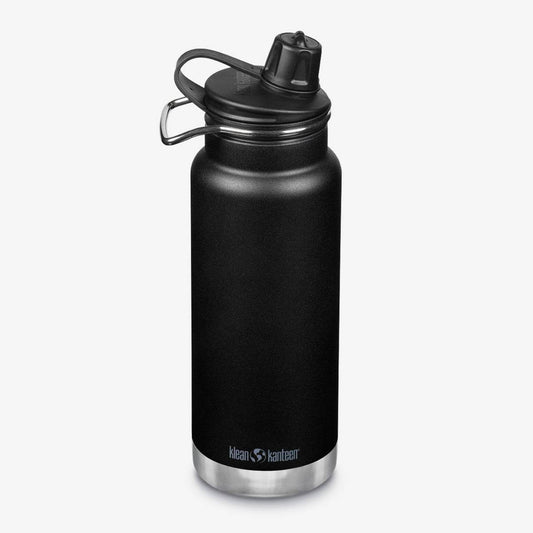 Klean Kanteen TKWide Isolerad 946ml (Chug Cap) Vattenflaska Svart - NatureLife