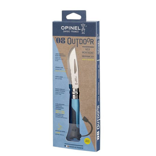 Opinel Blister N08 Outdoor Soft Blue - NatureLife