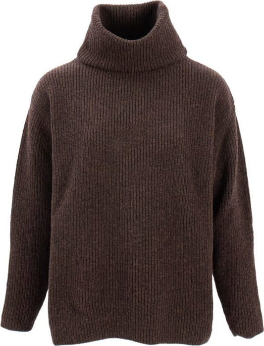 Sätila Sandby Polo Sweater Brown Melange