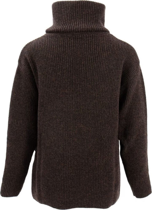 Sätila Sandby Polo Sweater Brown Melange