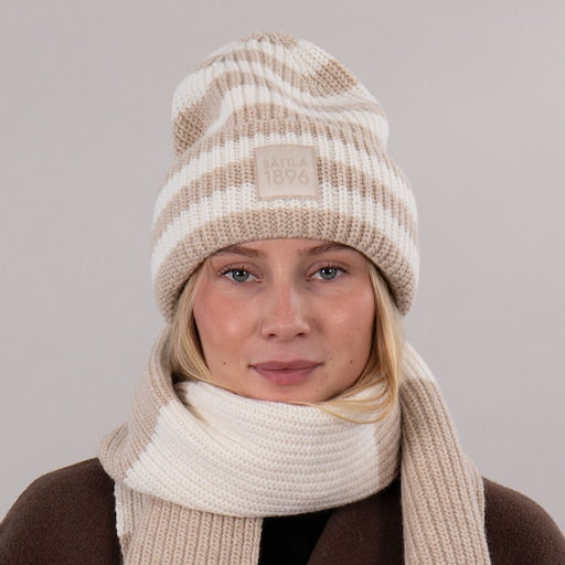 Sätila Lexby Striped Scarf Skye Blue Combo