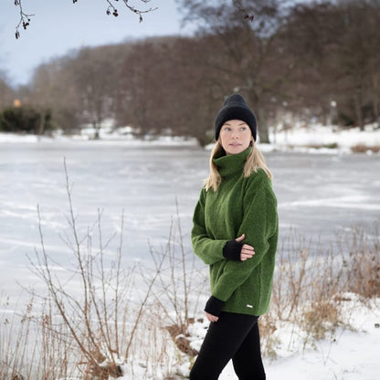 Sätila Sandby Polo Sweater Green Melange