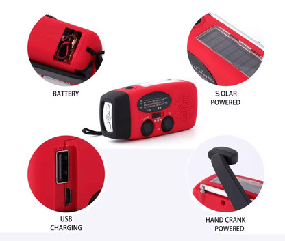 Vevradio Med Solcell Och Powerbank - NatureLife