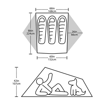 Big Agnes Tiger Wall 3 Platinum