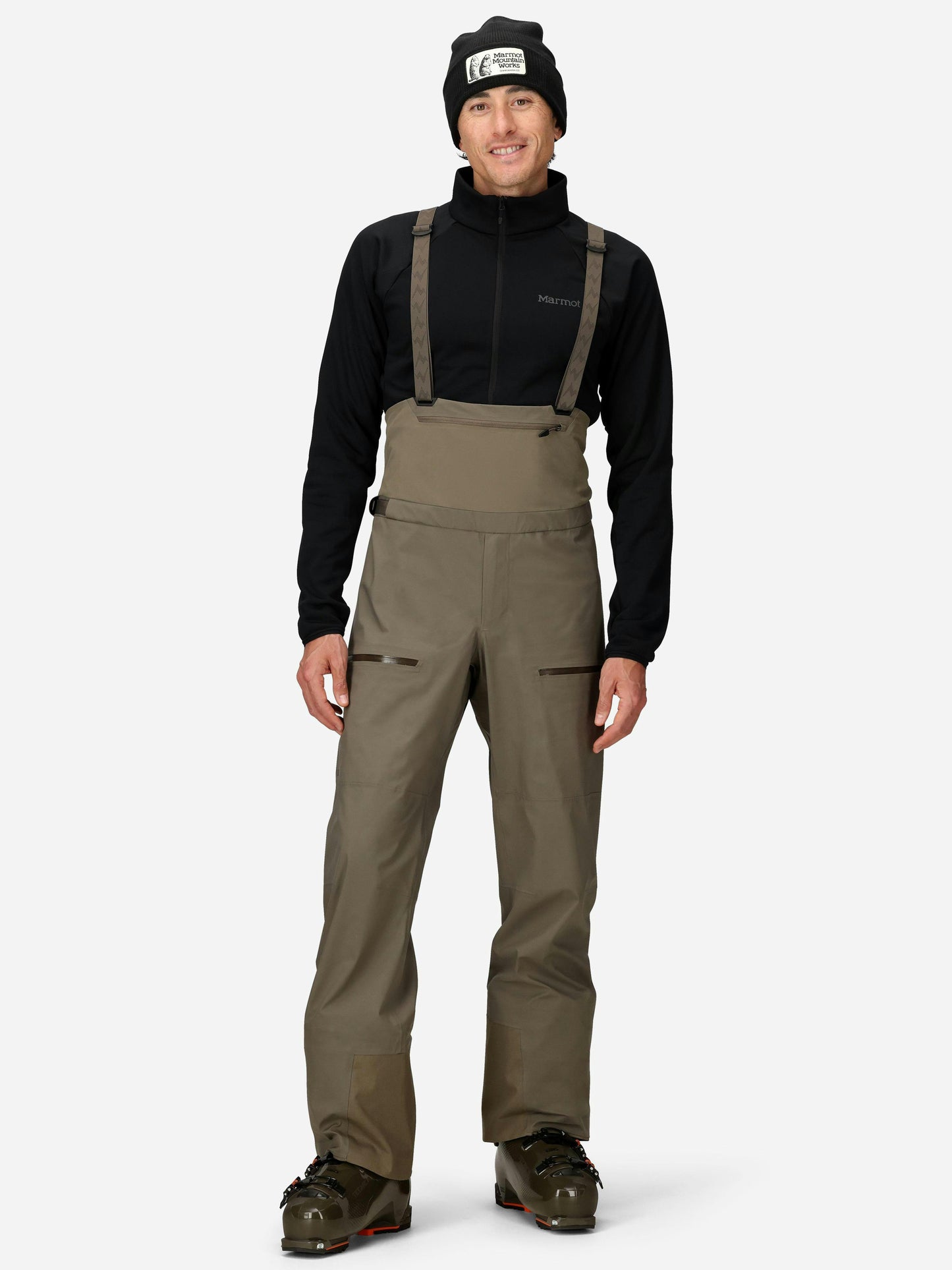 Marmot Solitude UL Bio 1/4 Bib Claystone