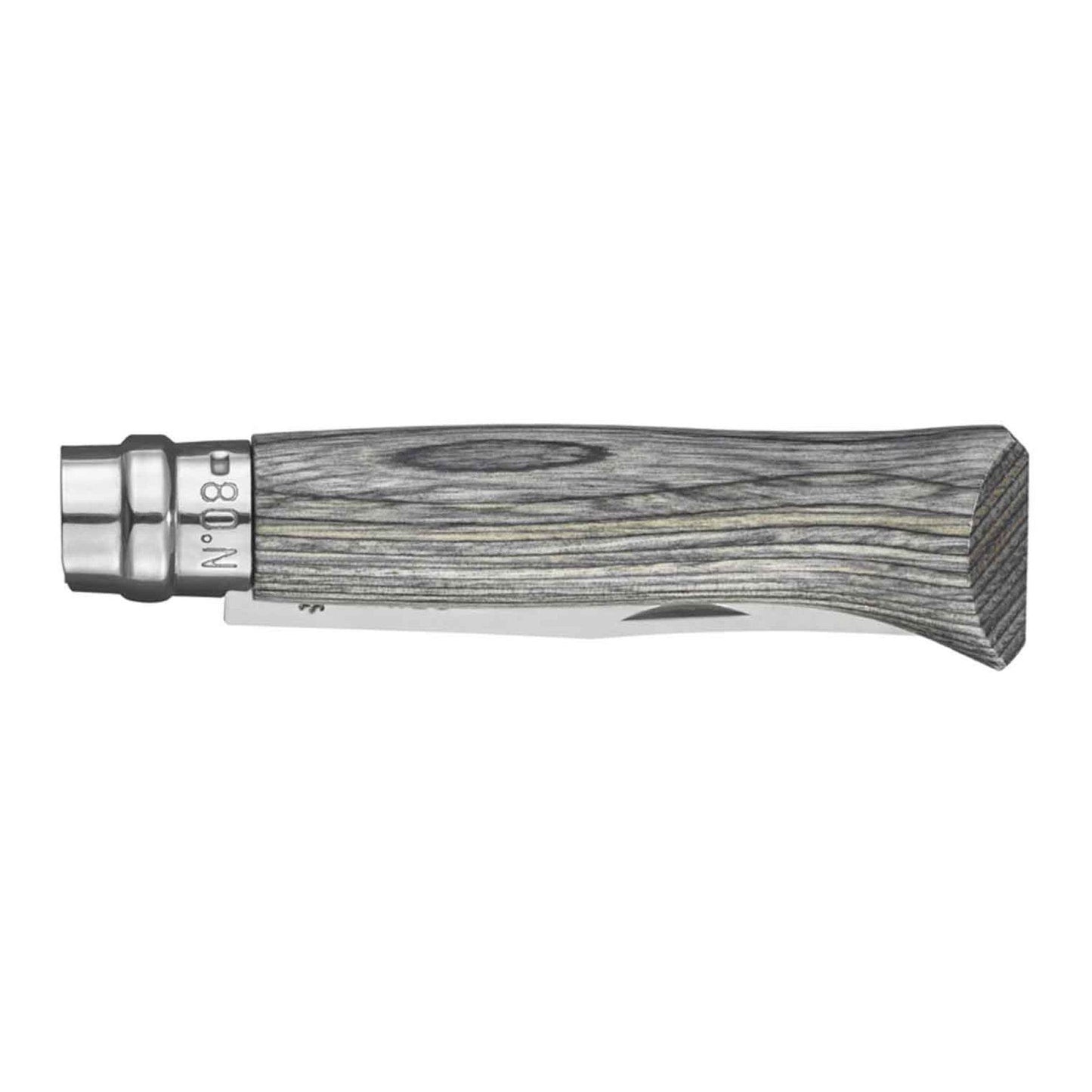 Opinel N08 Laminated Birch Grey - NatureLife