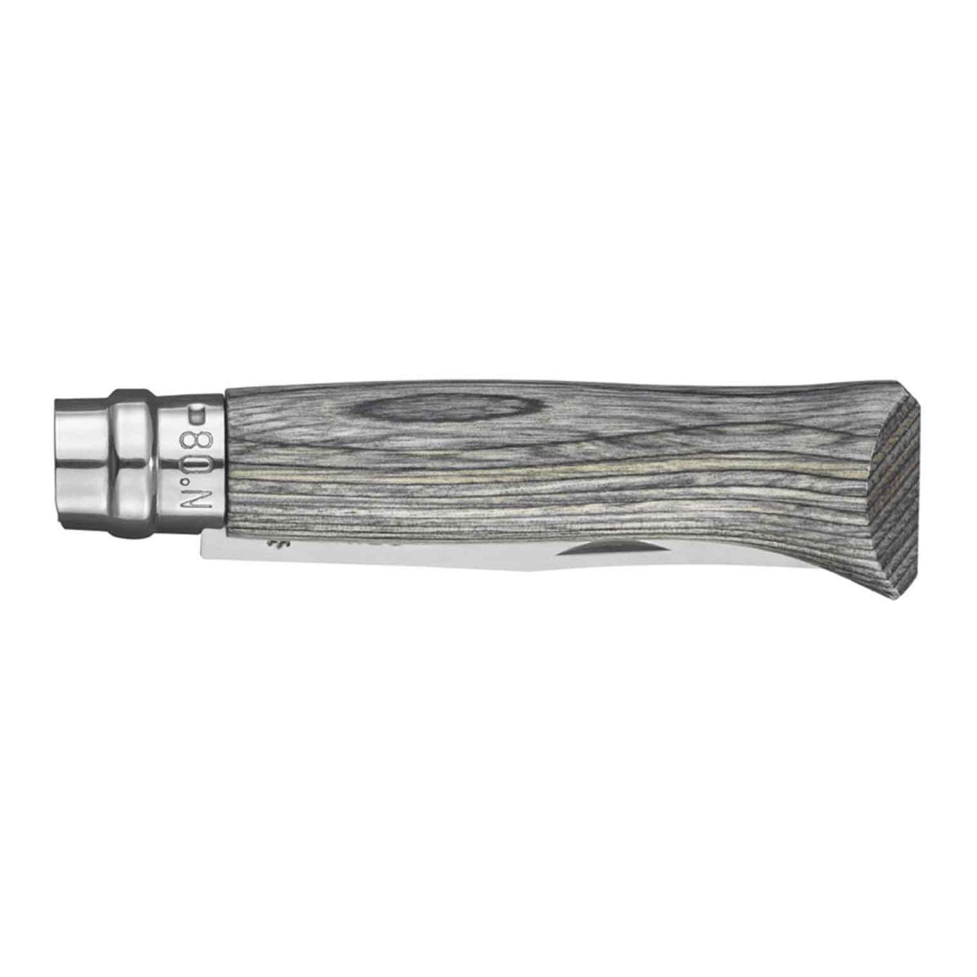 Opinel N08 Laminated Birch Grey - NatureLife