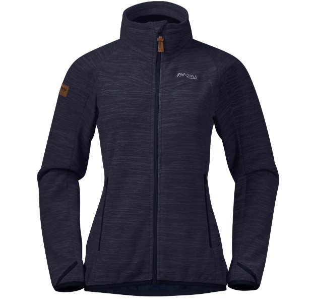Bergans Hareid Fleece W Jacket NoHood Dark Navy