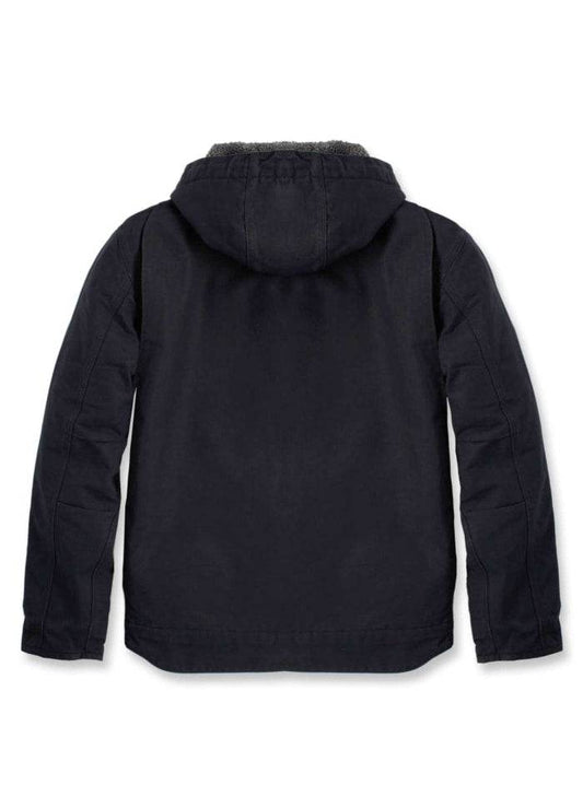 Carhartt Washed Duck Sherpa Lined Jacket Black - NatureLife