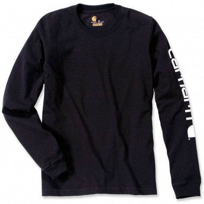 Carhartt Sleeve Logo T-Shirt L/S Black - NatureLife
