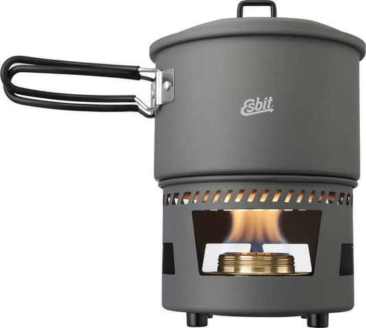 Esbit Cookset With Alcohol Burner 1500 ml Grey