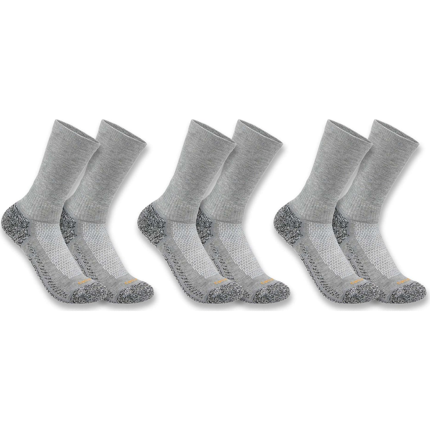 Carhartt Force Midweight Crew Sock 3-Pack Grå
