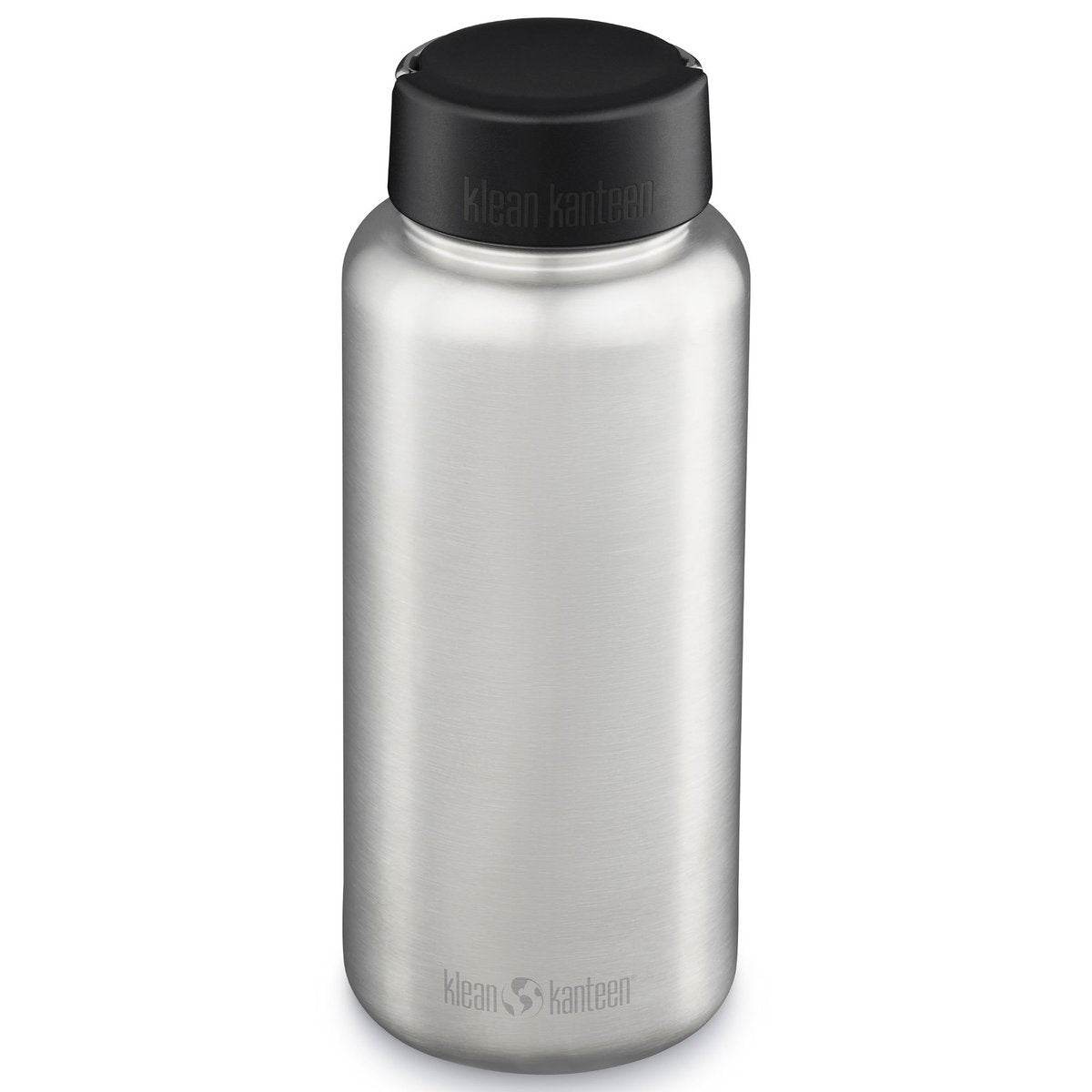 Klean Kanteen Wide 0.8L/1.2L/1.9L Vattenflaska Silver - NatureLife