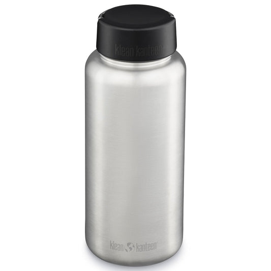 Wide 0.8L/1.2L/1.9L Vattenflaska Silver