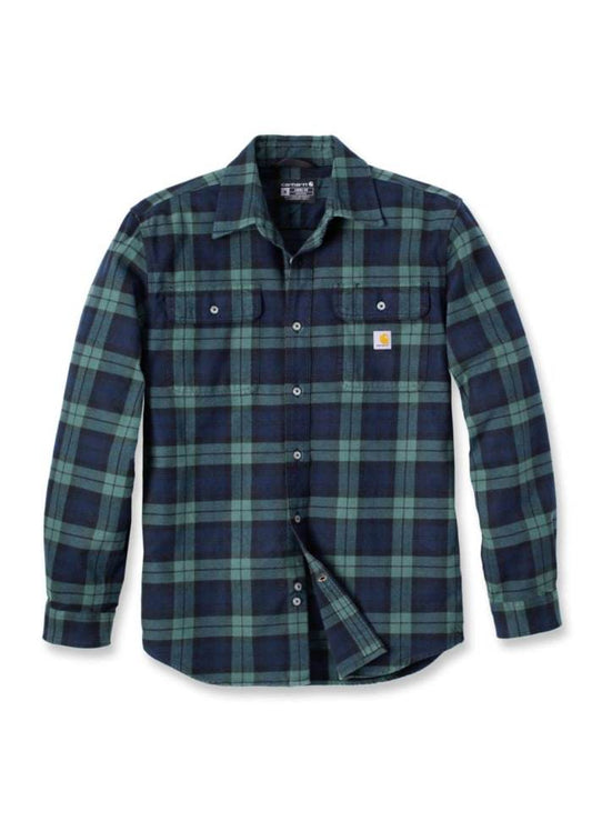 Carhartt Heavy Flannel L/S Plaid Shirt Frosted Balsam - NatureLife