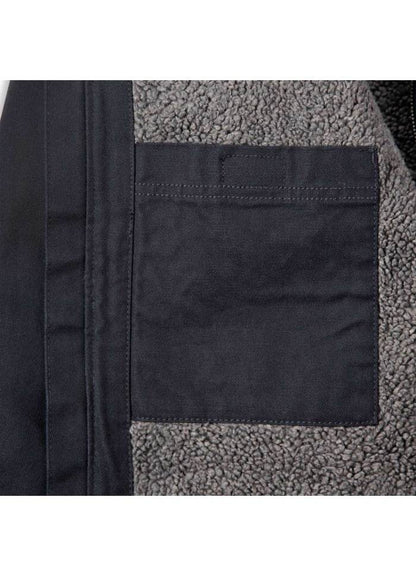 Carhartt Washed Duck Sherpa Lined Jacket Black - NatureLife