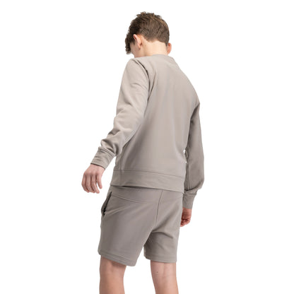 Bergans Midtli Midlayer Sweatshirt Junior Rock Taupe