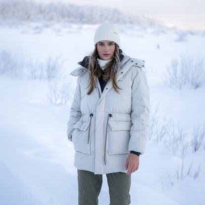 Bergans Dyna Down Hood Jacket Women Bone White