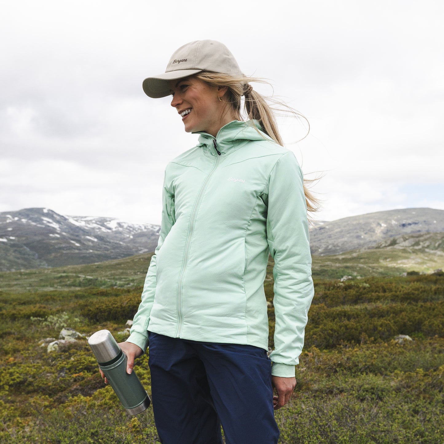 Bergans Holo Insulated Hood Jacket Women Mint Crush