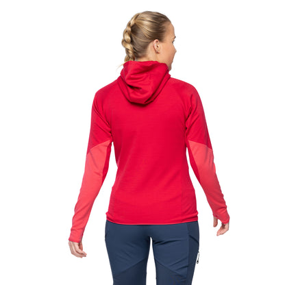 Bergans Tind Merino Hood Jacket Women Alpine Rose/Light Alpine Rose