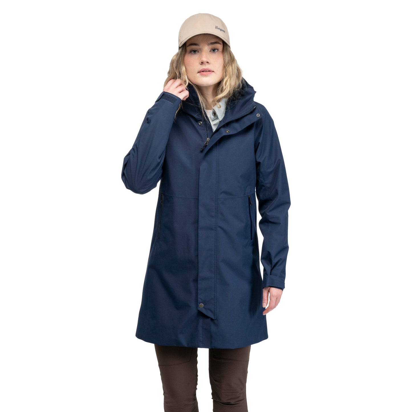 Bergans Urban 2L Shell Coat Women Navy Blue