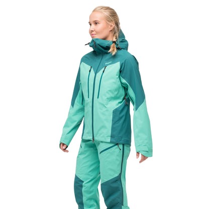 Bergans Tind 3L Shell Jacket Women Light Malachite Green/Malachite Green