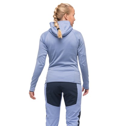 Bergans Tind Merino Hood Jacket Women Blueberry Milk
