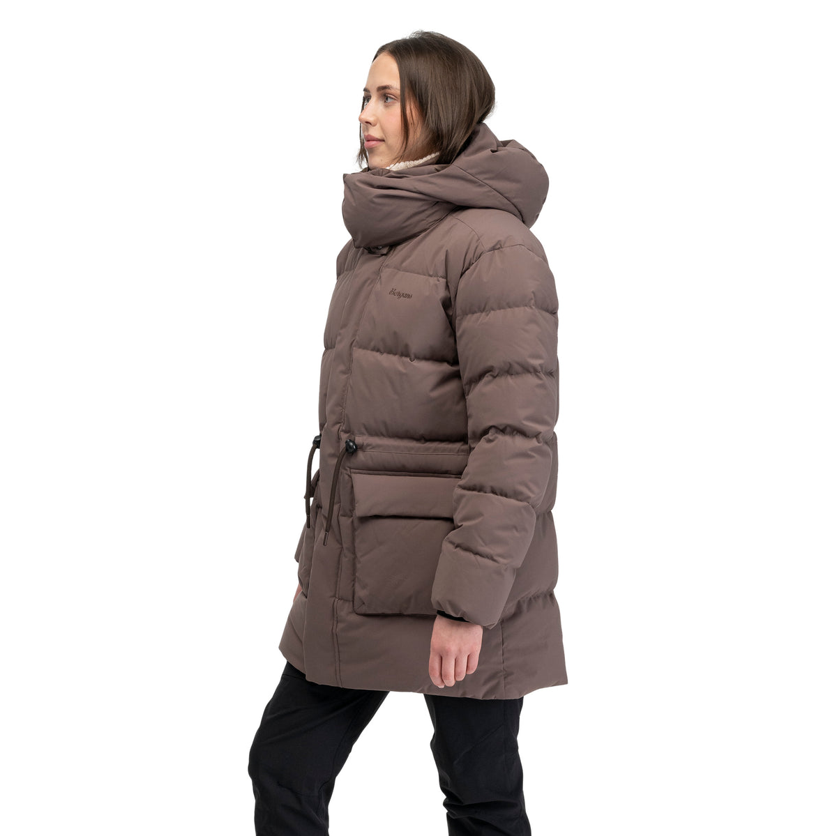 Bergans Dyna Down Hood Jacket Women Hot Cocoa