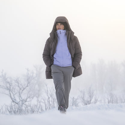 Bergans Dyna Down Hood Jacket Women Hot Cocoa