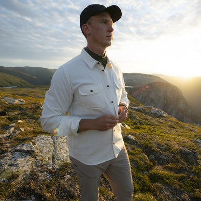 Bergans Nordmarka Flannel Shirt Men Arctic White