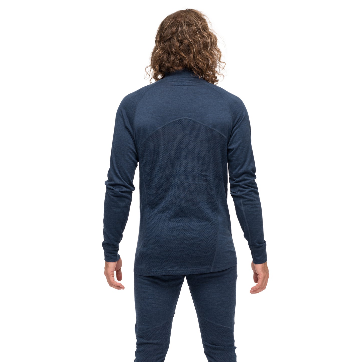 Bergans Inner:Pure Merino Half Zip Men Navy Blue