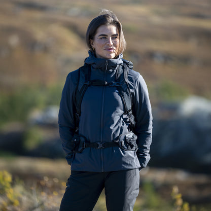 Bergans Holo Insulated Hood Jacket Women Dark Shadow Grey