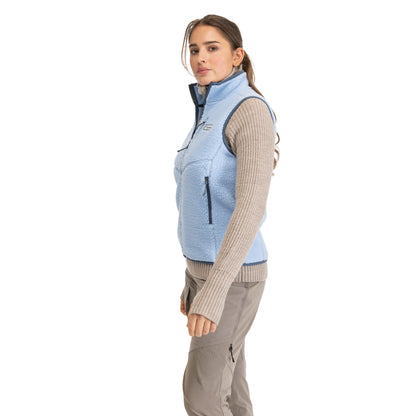 Bergans Lunnan Pile Fleece Vest Women Cool Blue