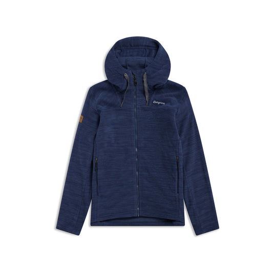 Bergans Hareid Fleece Hood Jacket Men Navy Blue