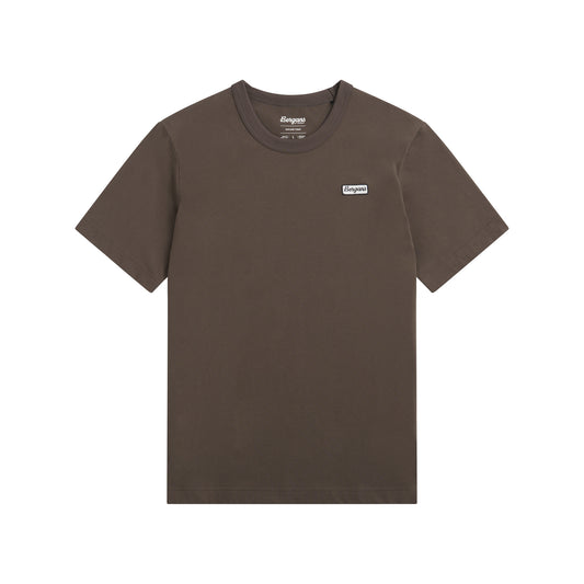 Bergans Logo Cotton Tee Men Dark Rock Taupe