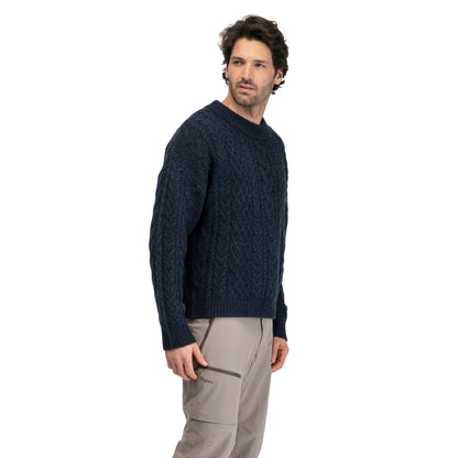 Bergans Lofoten Knitted Wool Jumper Men Dark Navy