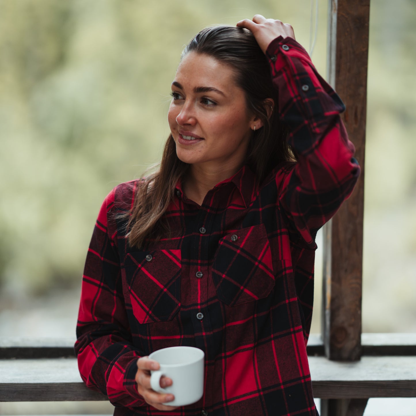 Bergans Nordmarka Flannel Shirt Women Red / Black Check