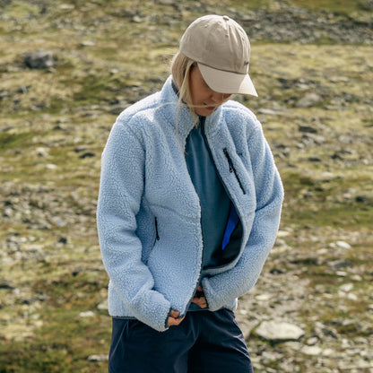 Bergans Lunnan Pile Fleece Jacket Women Cool Blue