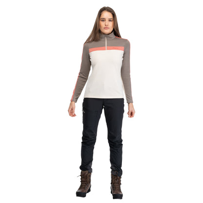 Bergans Uldal Wool Half Zip Women Creme / Beige