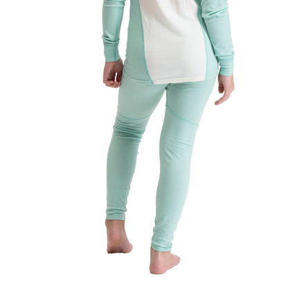 Bergans Inner:Pure Merino Youth Tights Mint Crush