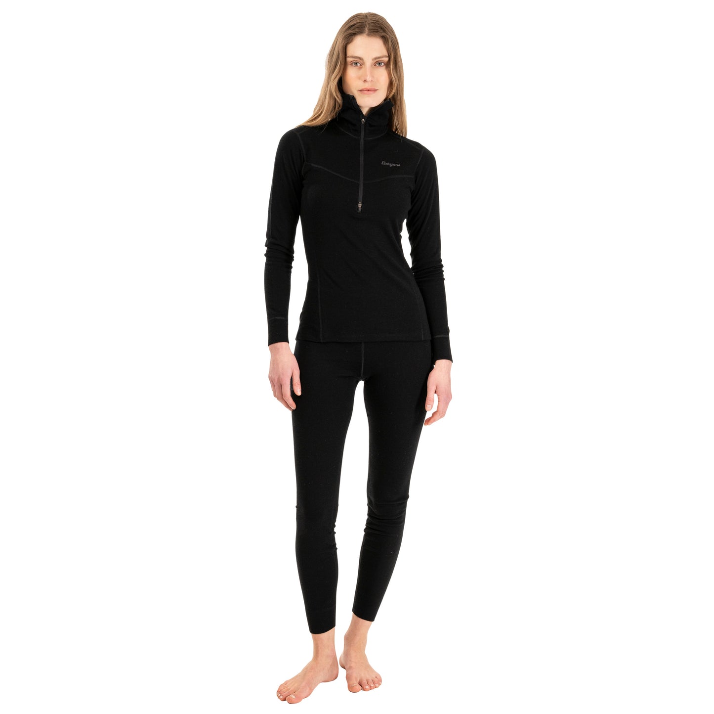 Bergans Inner:Dual Merino Half Zip Women Black