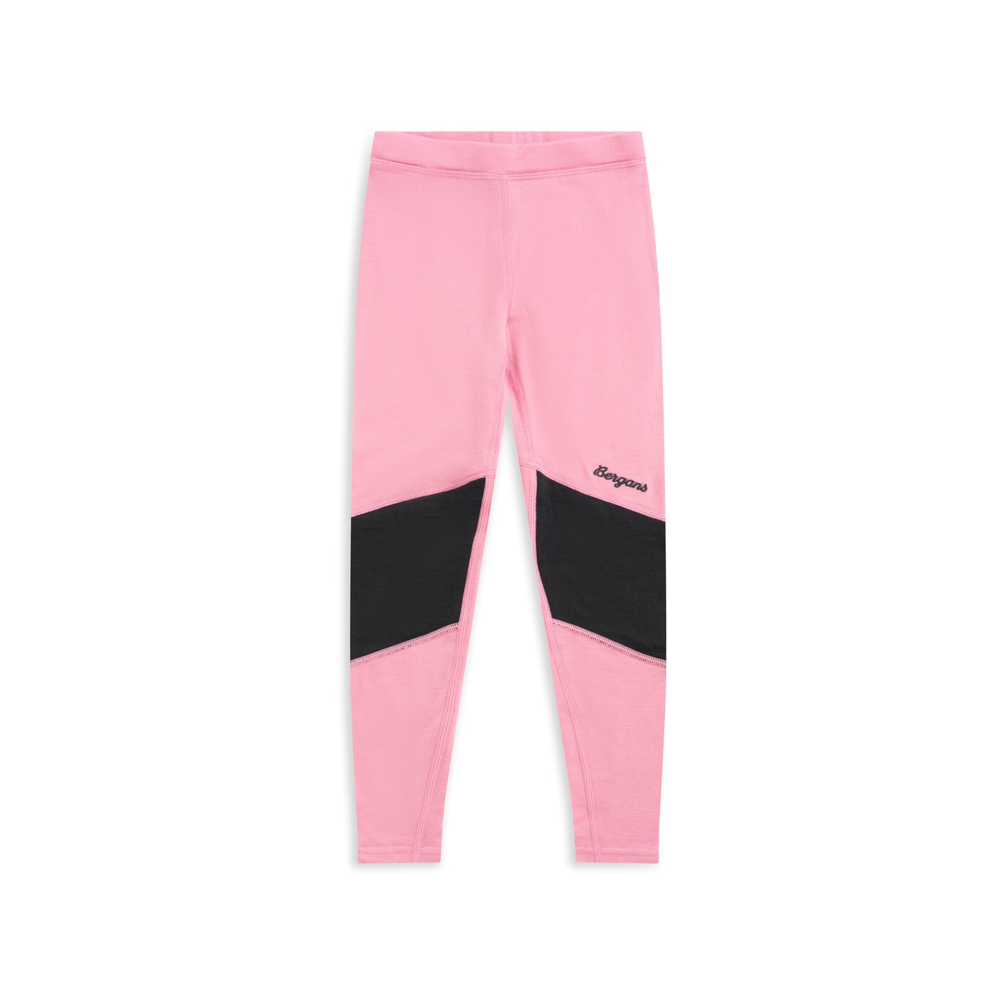 Bergans Inner:Pure Merino Kids Tights Light Ruby/Dark Shadow Grey
