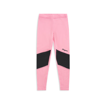 Bergans Inner:Pure Merino Kids Tights Light Ruby/Dark Shadow Grey