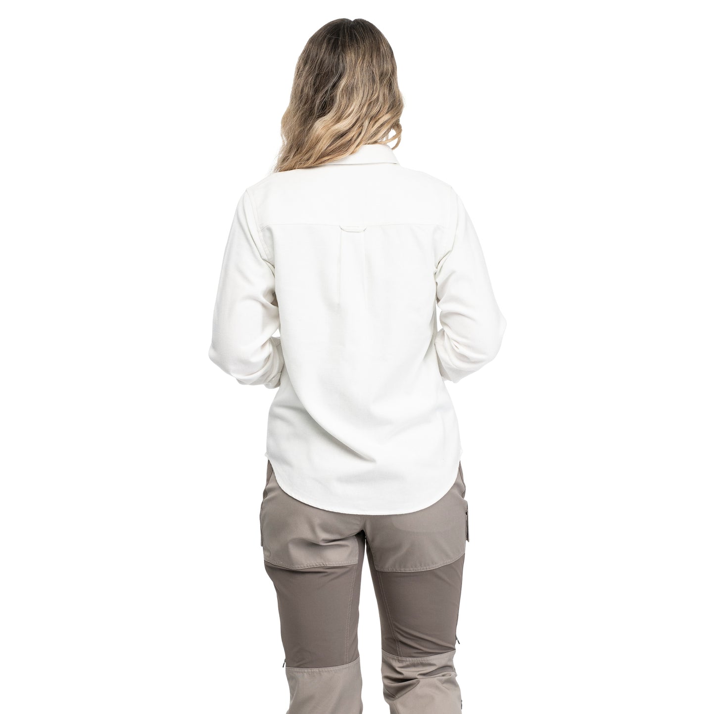 Bergans Nordmarka Flannel Shirt Women Arctic White