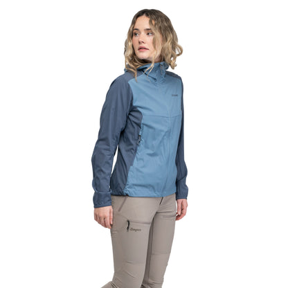 Bergans Rabot Windbreaker Jacket Women Elemental Blue / Granite Blue
