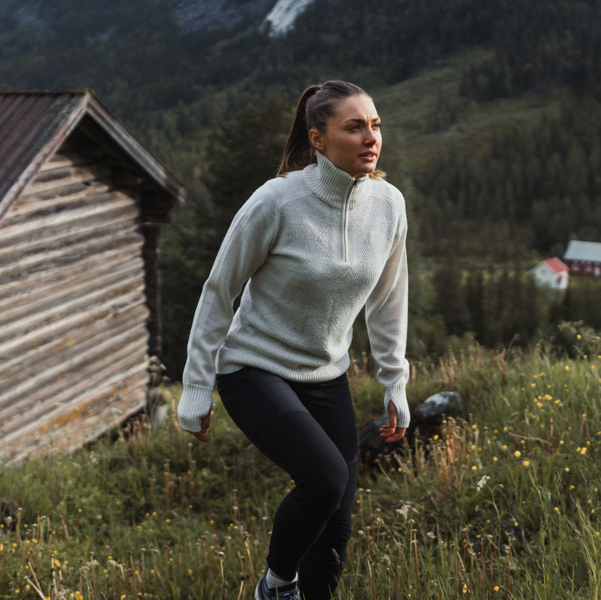 Bergans Ulriken Light Merino Jumper Women Vanilla White