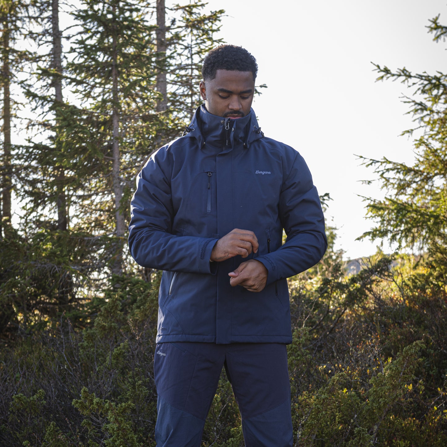Bergans Flya Insulated Men Jacket Navy Blue/Granite Blue